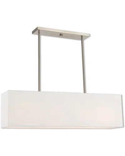 Livex Lighting Livex Summit 4 Light Bn Linear Chandelier