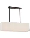 Livex Lighting Livex Summit 4 Light Ebz Linear Chandelier