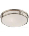 Livex Lighting Livex Titania 2-light Brushed Nickel Ceiling Mount