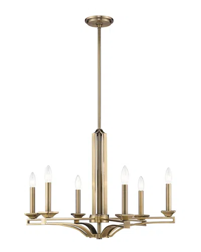 Livex Lighting Livex Trumbull 6 Light Ab Chandelier