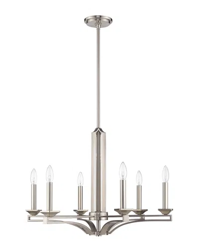 Livex Lighting Livex Trumbull 6 Light Bn Chandelier