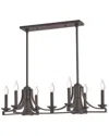 Livex Lighting Livex Trumbull 9 Light Bz Linear Chandelier