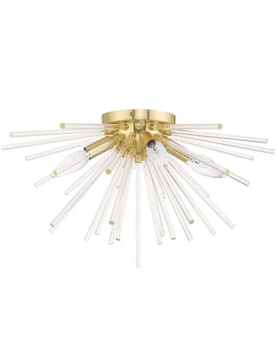 Livex Lighting Livex Utopia 4 Light Satin Brass Ceiling Mount