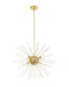 Livex Lighting Livex Utopia 8 Lt Satin Brass Pendant Chandelier