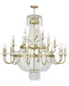 Livex Lighting Livex Valentina 21-light Winter Gold Foyer Chandelier