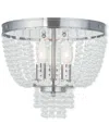 Livex Lighting Livex Valentina 3-light Brushed Nickel Ceiling Mount