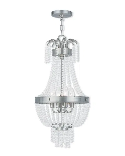 Livex Lighting Livex Valentina 4-light Brushed Nickel Pendant