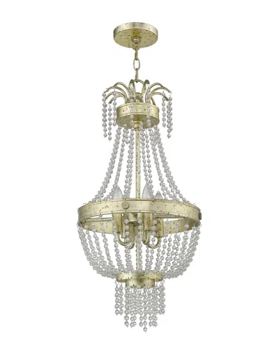 Livex Lighting Livex Valentina 4-light Winter Gold Pendant