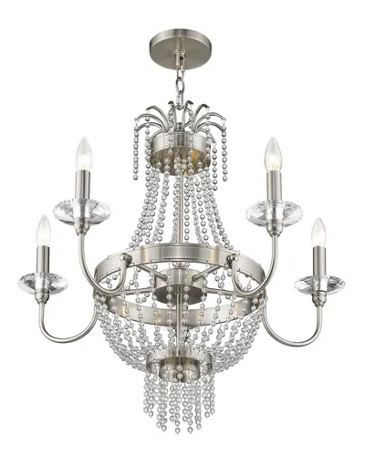 Livex Lighting Livex Valentina 5-light Brushed Nickel Chandelier