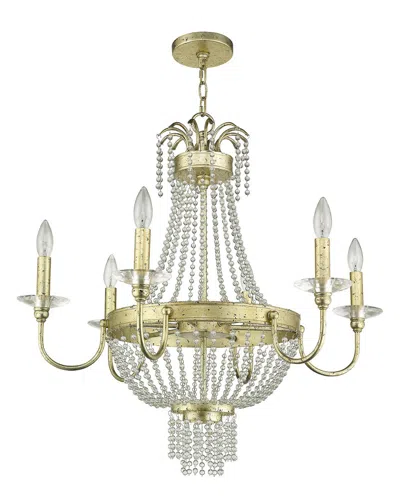 Livex Lighting Livex Valentina 6-light Winter Gold Chandelier