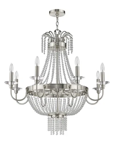 Livex Lighting Livex Valentina 8-light Brushed Nickel Chandelier