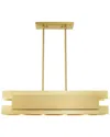 Livex Lighting Livex Varick 4 Light Satin Brass Linear Chandelier