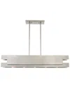 Livex Lighting Livex Varick 5 Light Brushed Nickel Linear Chandelier In Neutral