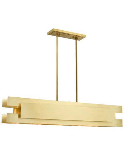 Livex Lighting Livex Varick 5 Light Satin Brass Linear Chandelier