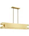 Livex Lighting Livex Varick 5 Light Satin Brass Linear Chandelier
