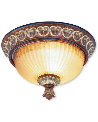 Livex Lighting Livex Villa Verona 2-light Vbz Ceiling Mount In Brown