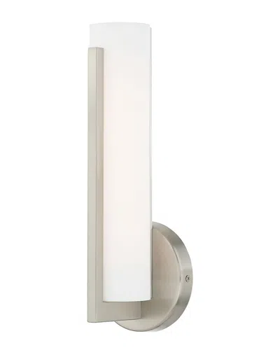 Livex Lighting Livex Visby 10w Led Brushed Nickel Ada Wall Sconce In Multi