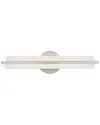 Livex Lighting Livex Visby 20w Led Brushed Nickel Ada Bath Vanity In White