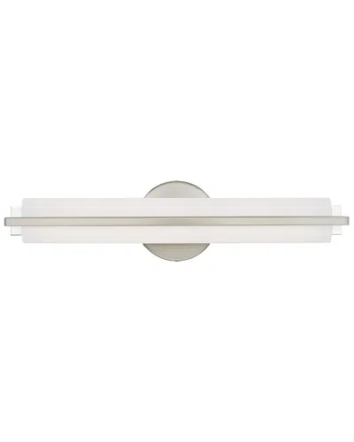 Livex Lighting Livex Visby 20w Led Brushed Nickel Ada Bath Vanity In White