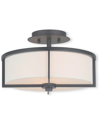 Livex Lighting Livex Wesley 2-light Bronze Ceiling Mount