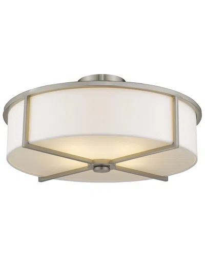 Livex Lighting Livex Wesley 3-light Brushed Nickel Ceiling Mount