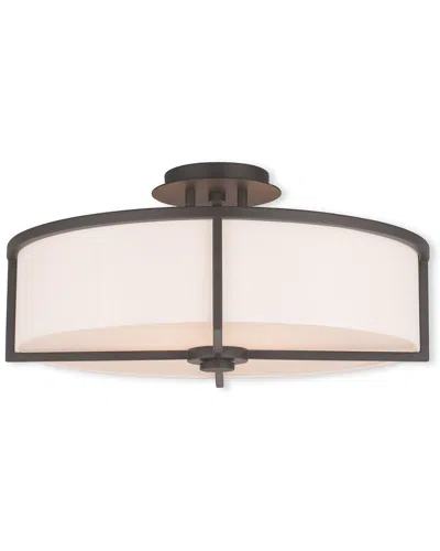 Livex Lighting Livex Wesley 4-light Bronze Ceiling Mount