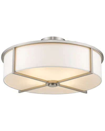 Livex Lighting Livex Wesley 4-light Brushed Nickel Ceiling Mount