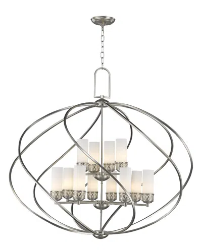 Livex Lighting Livex Westfield 8-light + 4-light Bn Foyer Chandelier