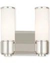 Livex Lighting 2 Light Polished Nickel Ada Sconce