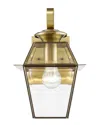 Livex Lighting Livex Westover 1-light Ab Outdoor Wall Lantern In Gold