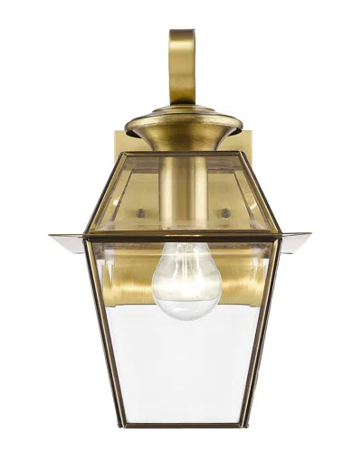 Livex Lighting Livex Westover 1-light Ab Outdoor Wall Lantern
