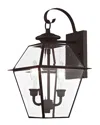 Livex Lighting Livex Westover 2-light Bronze Outdoor Wall Lantern In Brown