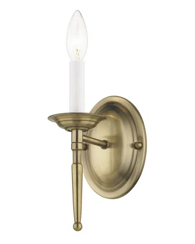 Livex Lighting Livex Williamsburgh 1-light Antique Brass Wall Sconce