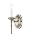 Livex Lighting Livex Williamsburgh 1-light Brushed Nickel Wall Sconce