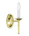 Livex Lighting Livex Williamsburgh 1-light Polished Brass Wall Sconce