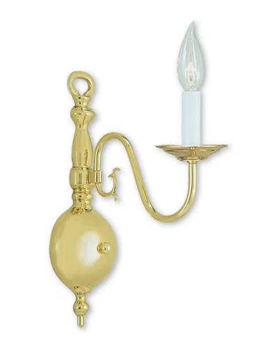 Livex Lighting Livex Williamsburgh 1-light Polished Brass Wall Sconce