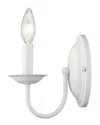 Livex Lighting Livex Williamsburgh 1-light White Wall Sconce In White