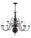 Livex Lighting Livex Williamsburgh 12-light Bronze Chandelier