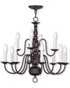 Livex Lighting Livex Williamsburgh 12-light Bronze Chandelier