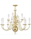 Livex Lighting Livex Williamsburgh 12-light Polished Brass Chandelier