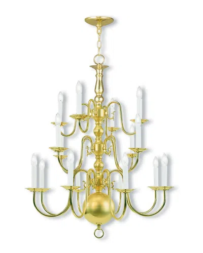 Livex Lighting Livex Williamsburgh 16-light Polished Brass Chandelier