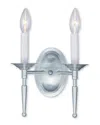 Livex Lighting Livex Williamsburgh 2-light Brushed Nickel Wall Sconce