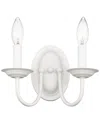 Livex Lighting Livex Williamsburgh 2-light White Wall Sconce