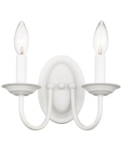 Livex Lighting Livex Williamsburgh 2-light White Wall Sconce