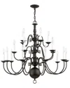 Livex Lighting Livex Williamsburgh 20-light Bronze Chandelier