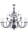 Livex Lighting Livex Williamsburgh 22-light Bronze Chandelier