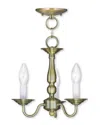 Livex Lighting Livex Williamsburgh 3-light Ab Chain Hang/ceiling Mount