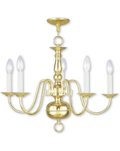 Livex Lighting Livex Williamsburgh 5-light Polished Brass Chandelier