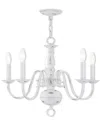 Livex Lighting Livex Williamsburgh 5 Lt Antique White Chandelier