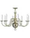 Livex Lighting Livex Williamsburgh 8-light Antique Brass Chandelier